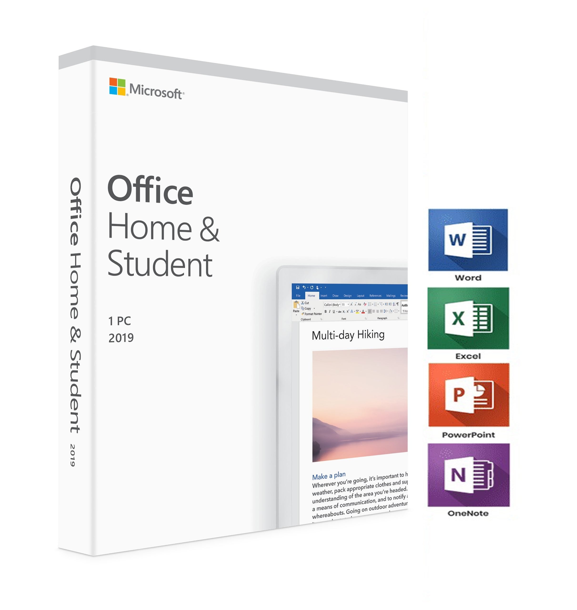 Microsoft Office Home and Student 2019 Word, Excel and Powerpoint