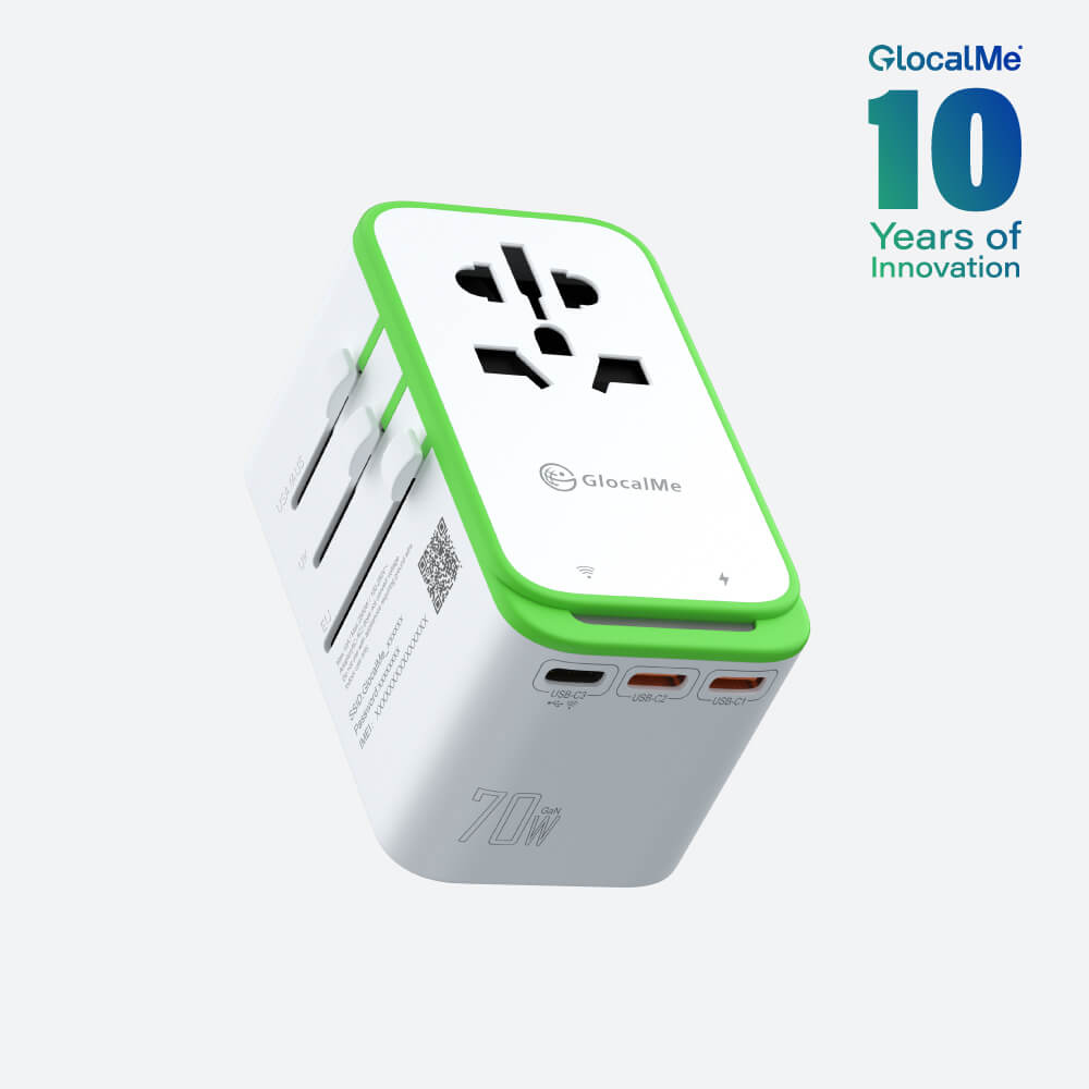 GlocalMe RoamPlug, Four-in-One Universal Travel Adapter