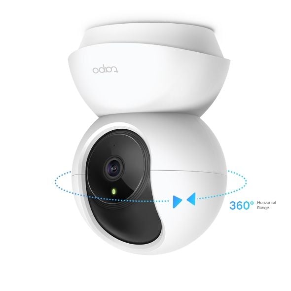 TP-Link, Tapo C210T, Pan/Tilt 360º, Home Security, Wi-Fi Camera, 2K, Ultra HD 3MP, Two-way Audio, Motion Detection, Night Vision, Smartphone Control