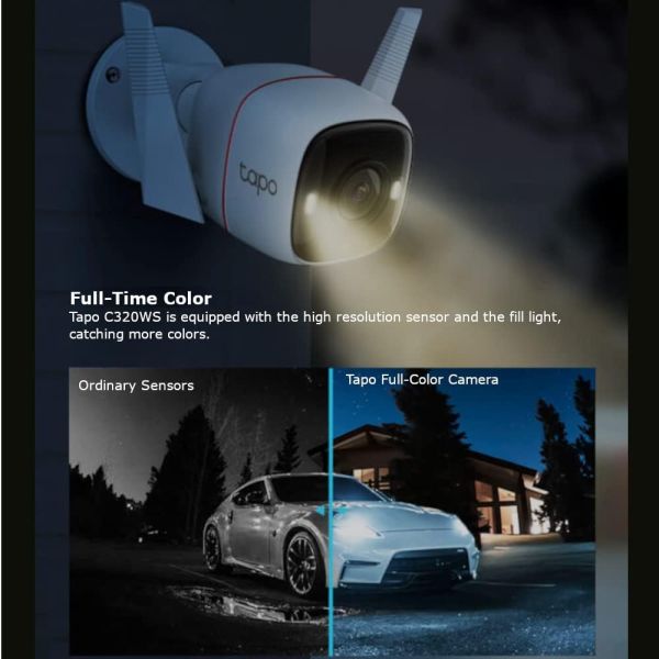TP-Link Tapo 2K QHD Outdoor Security Camera IP66 Weatherproof