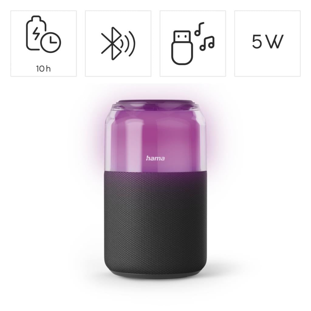 Hama Can Speaker with LED Light