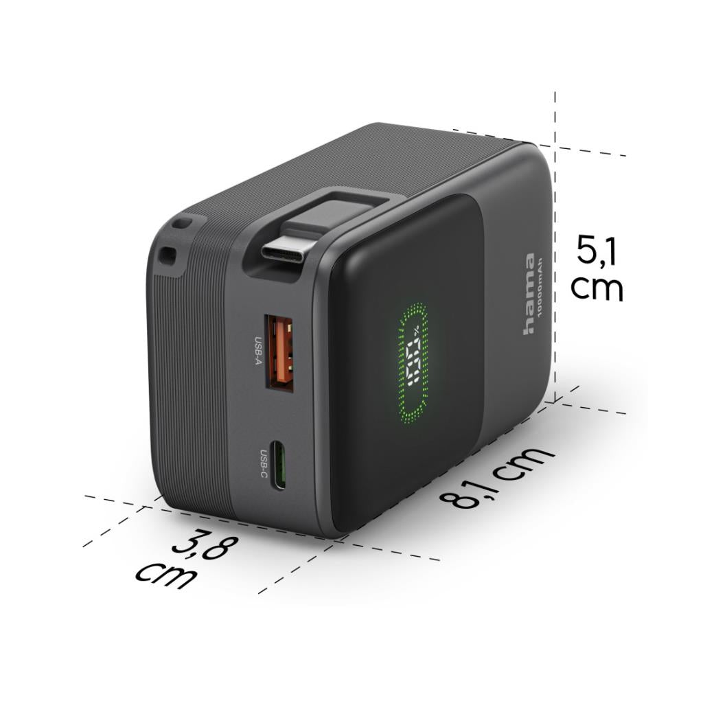 Hama Roll Up Powerbank 10,000 MAH