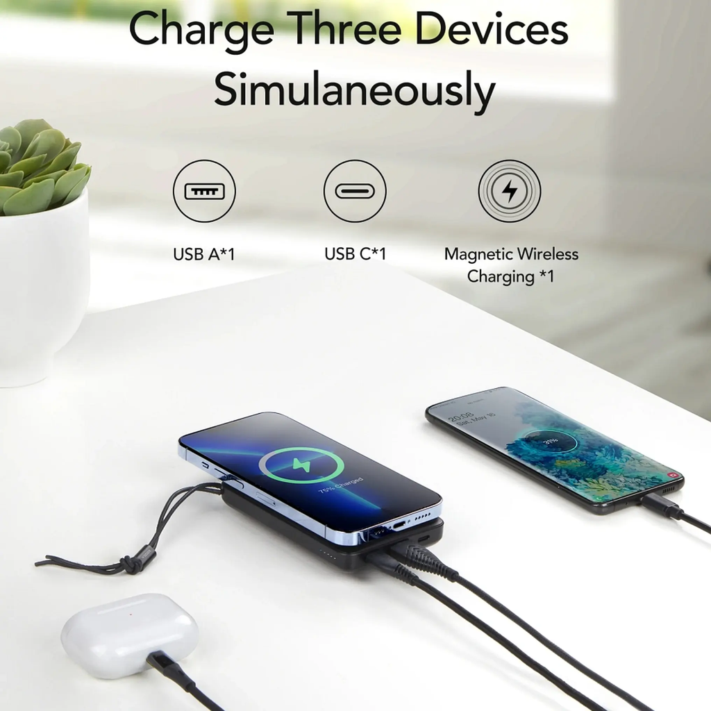 Veger MagOn 20W with wireless charging 10000 mAh