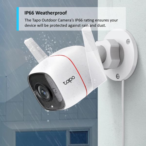 TP-Link Tapo 2K QHD Outdoor Security Camera IP66 Weatherproof
