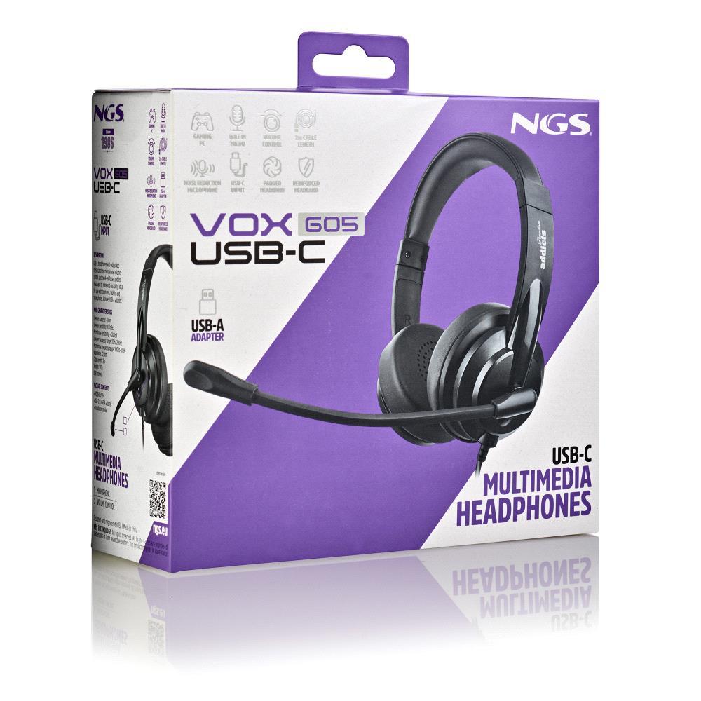 NGS USB-C HEADSET & USB ADAPTOR