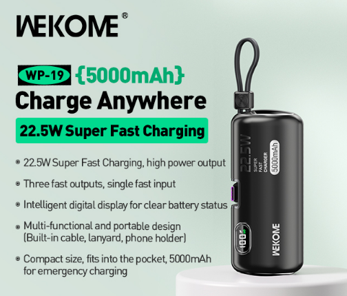 PRO Powerclip Powerbank USB-C and Lightning