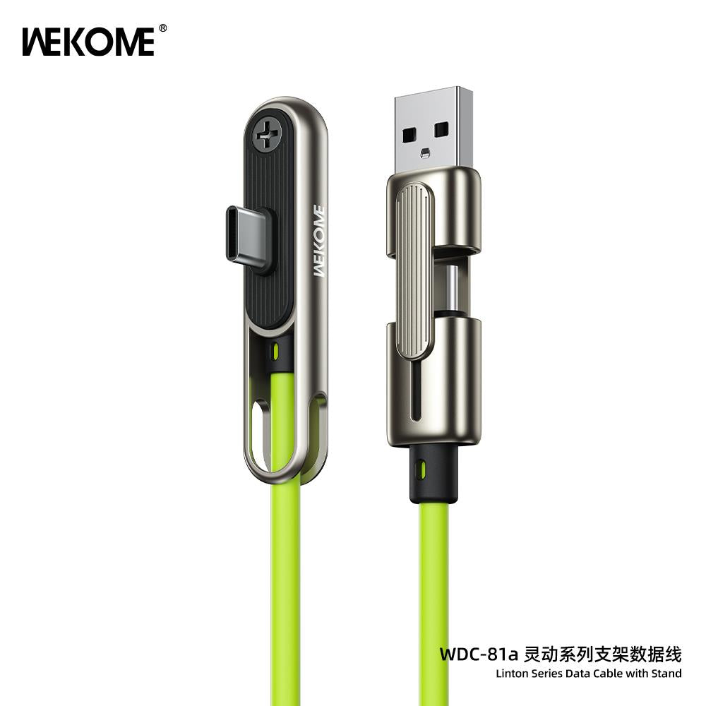 WEKOME 240W 1.2M USB-C+USB-A-USB-C