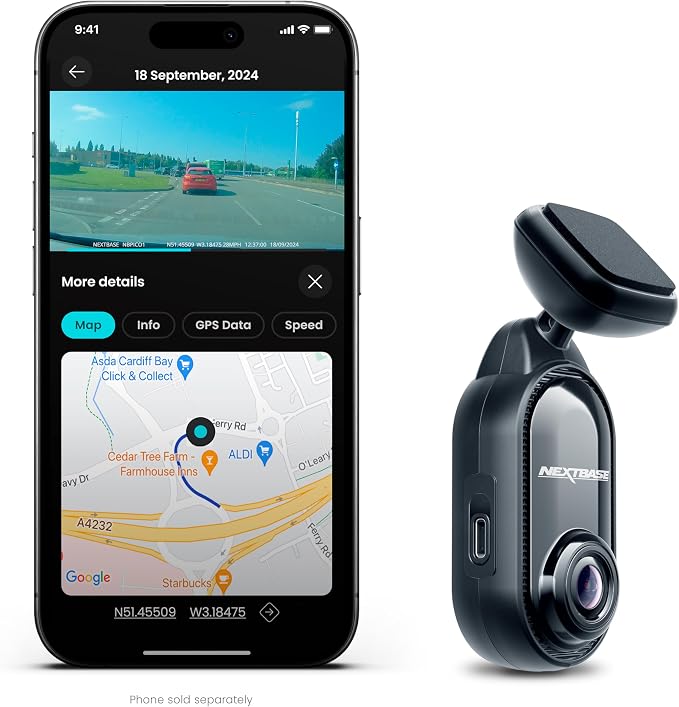 Nextbase Piqo 1K Compact Smart Dashcam