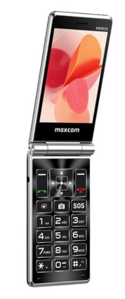 Brand New Maxcom MM835, 4G Mobile Phone, Senior Phone, Dual Sim, SIM free, SOS button, USB-C, Eco-Friendly - Black