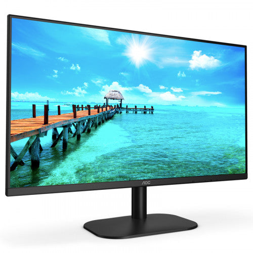Tiny Lenovo Thinkcentre PC and Monitor Full setup