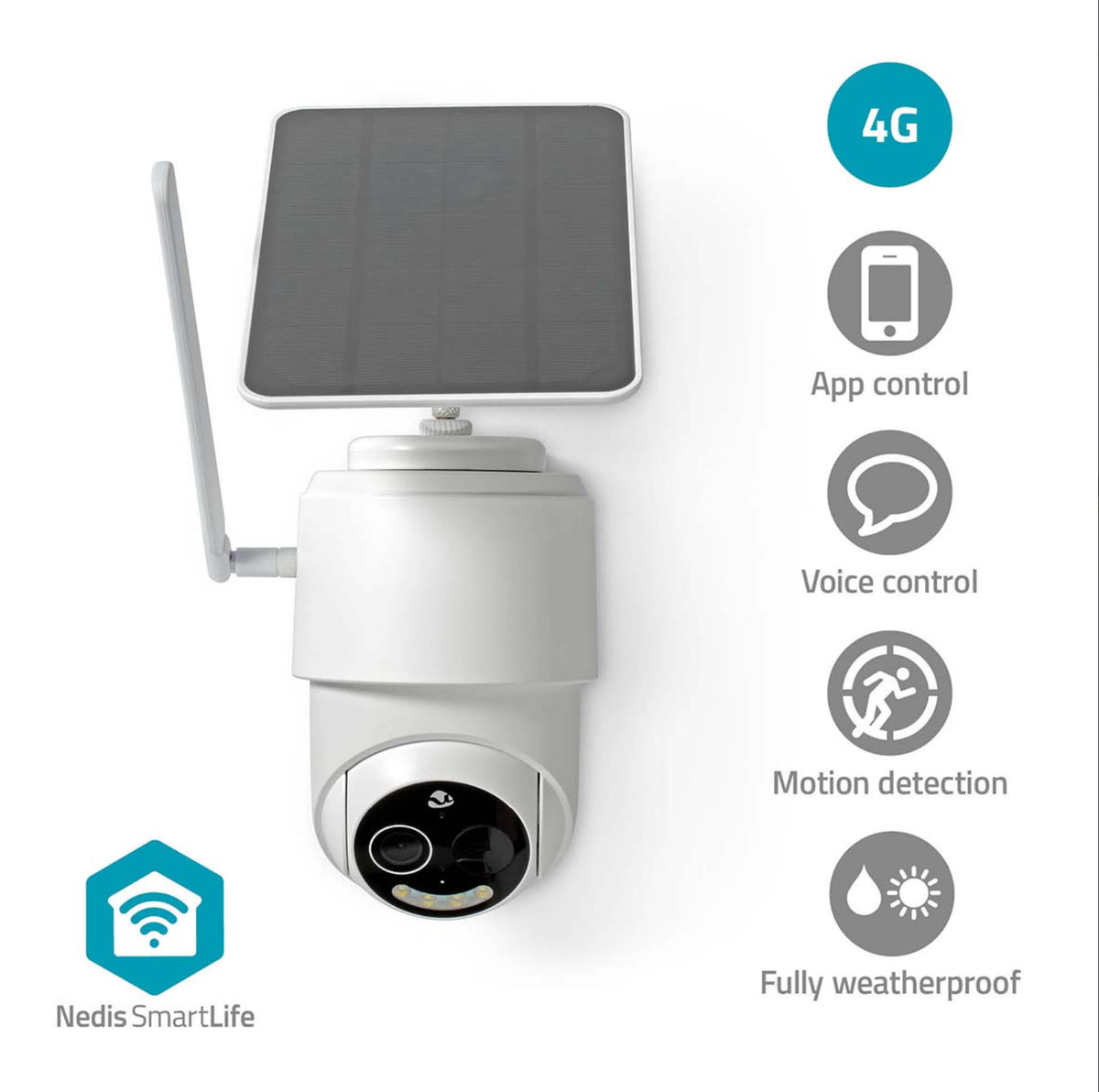 Nedis 4g Fully Wireless Remote Smart Security Camera