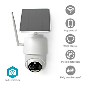 Nedis Outdoor Smart Solar Security Camera WiFi