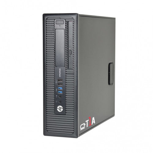 HP Small form factor PC and 23.8" HD monitor and wireless logitech keyboard and mouse package