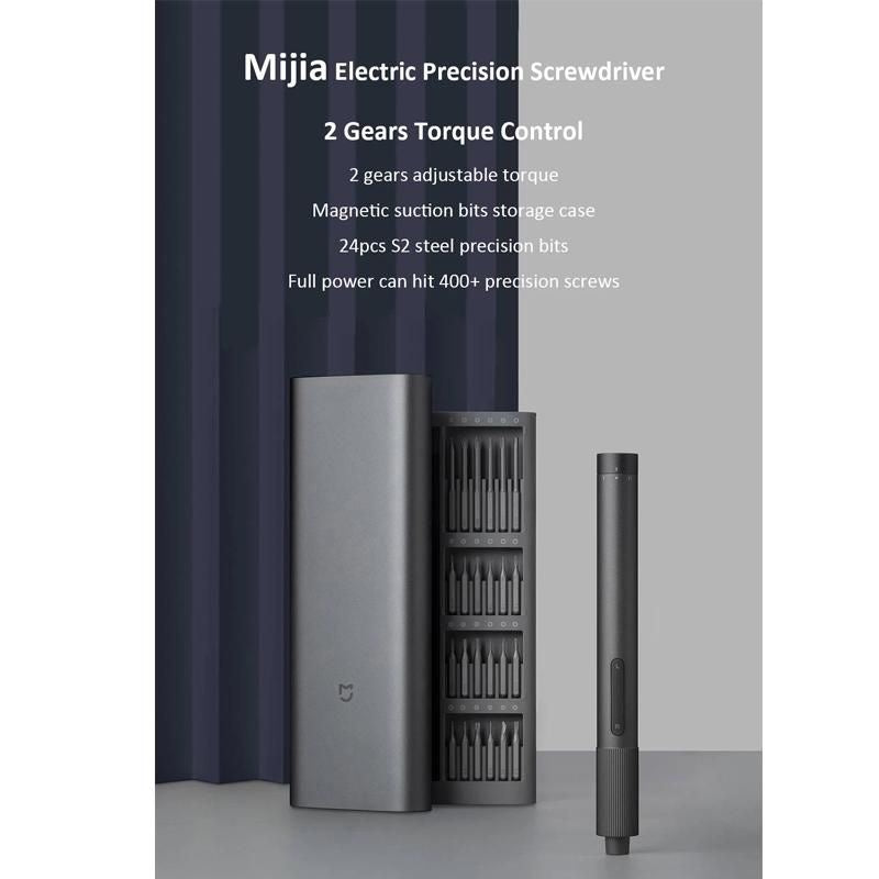 Xiaomi, Mijia, Mi Precision Screwdriver, Electric, 350mAh, 24 Bits, S2 Steel