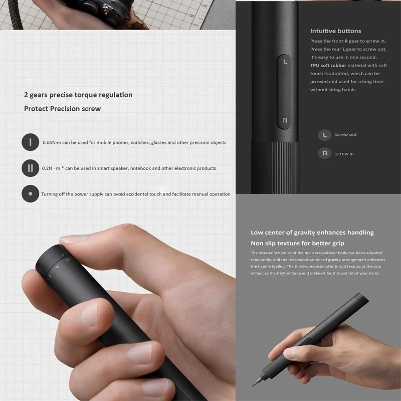 Xiaomi, Mijia, Mi Precision Screwdriver, Electric, 350mAh, 24 Bits, S2 Steel