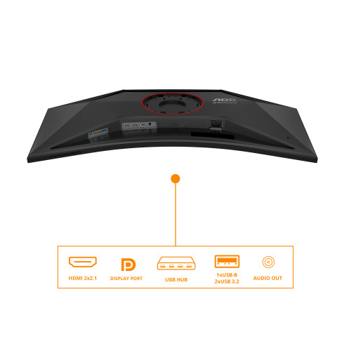 AOC 34” CU34G4Z WQHD GAMING CURVED MONITOR 240HZ 3440X1440 HDR400
