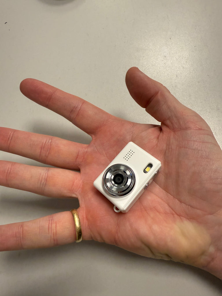 TINY Travel camera with flash bundled with 16gb Micro SD memory card