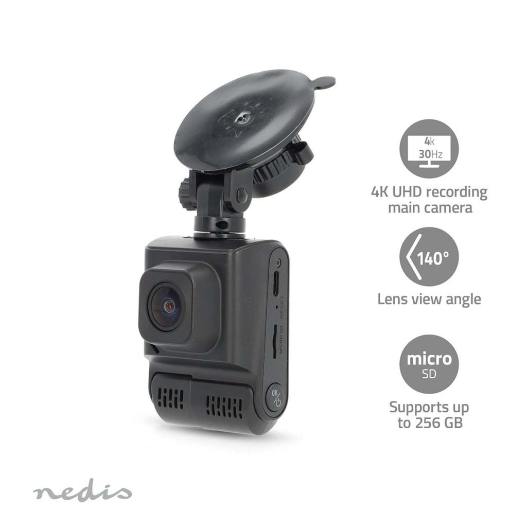 NEDIS 2" LCD DASHCAM DUAL CAM 4K@30fps