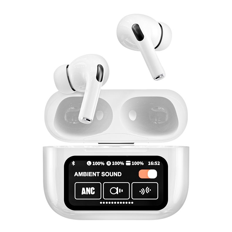 A9 Pro, BT 5.4, TWS, Intelligent Touchscreen Control Charging Box, Active Noise Cancelling Earbuds