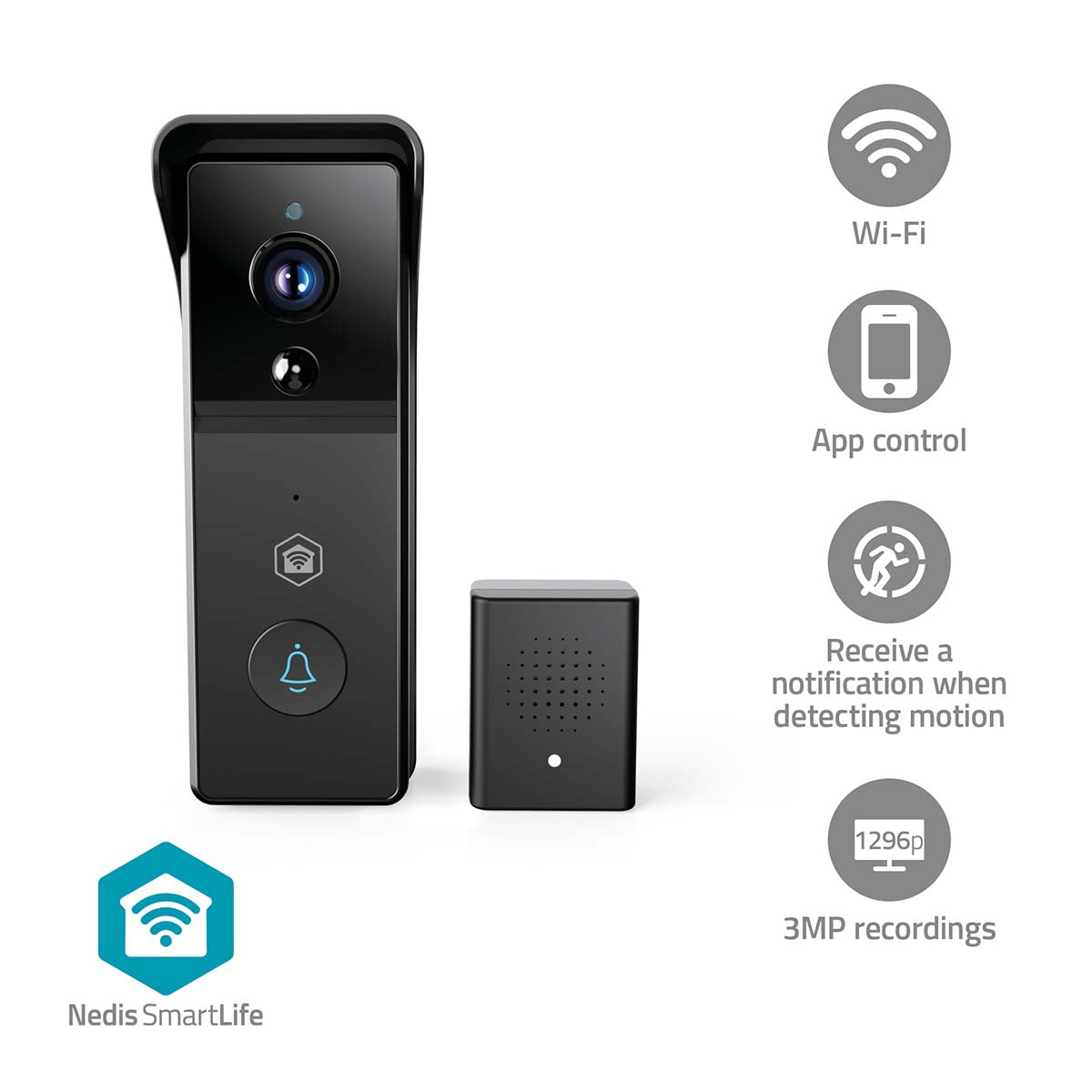 NEW: Nedis 3mp SMart Video Doorbell