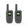 Walkie-Talkie Set 2 Handsets | Up to 8 km | Frequency channels: 8 | PTT / VOX | up to 2.5 Hours | Headphone output | Black