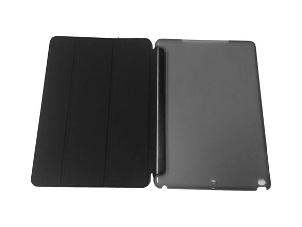 iPad 7th & 8th Gen (2019), A2197/A2198/A2270, 10.2", Classic Case, Transparent Back & Leather - Black