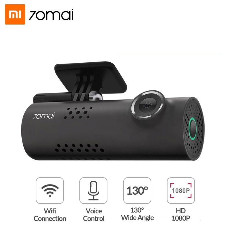Xiaomi, 70mai Car Dash Camera 1S, 1080p FHD, 130°, Night Vision, WIFI, App, G-Sensor, Voice Control