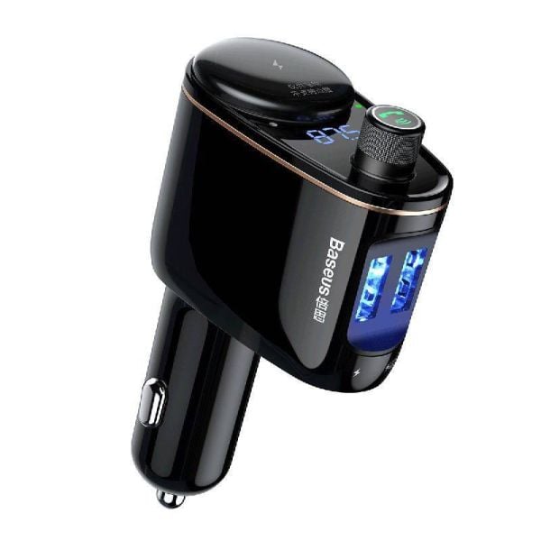 Baseus S-06 Bluetooth FM Transmitter & Car Charger for Non-Bluetooth Cars