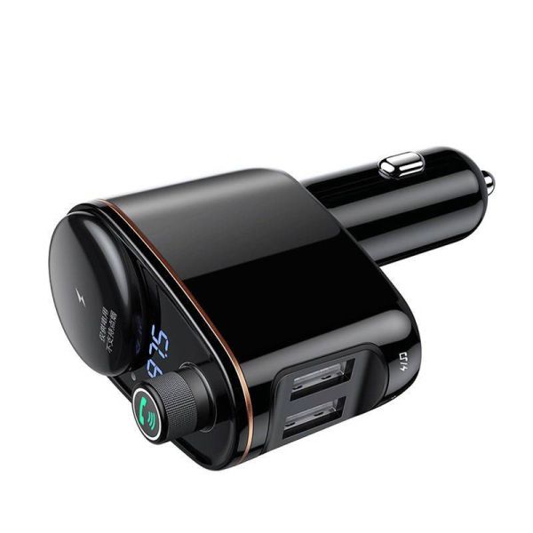 Baseus S-06 Bluetooth FM Transmitter & Car Charger for Non-Bluetooth Cars