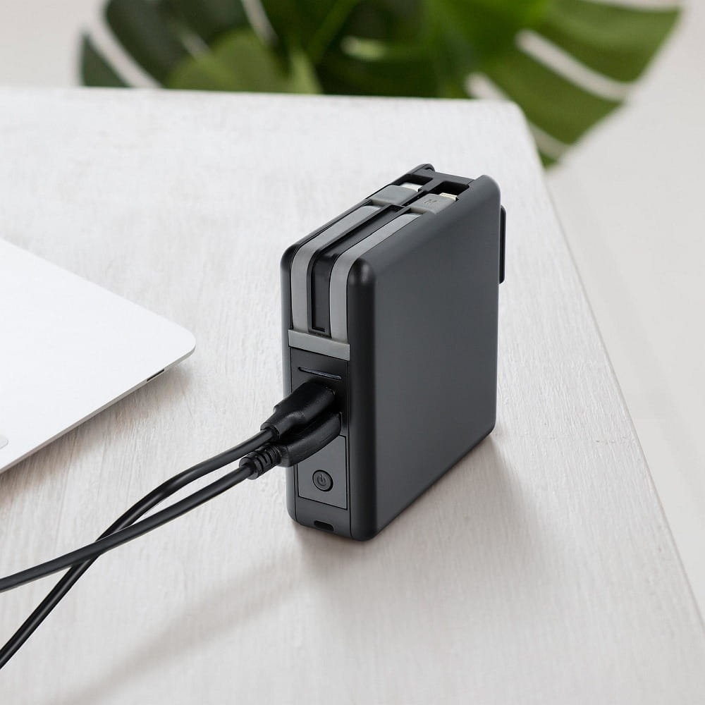 Forcell Megacharger: Global USB Wall Charger with 10,000mah integrated power bank and connectors
