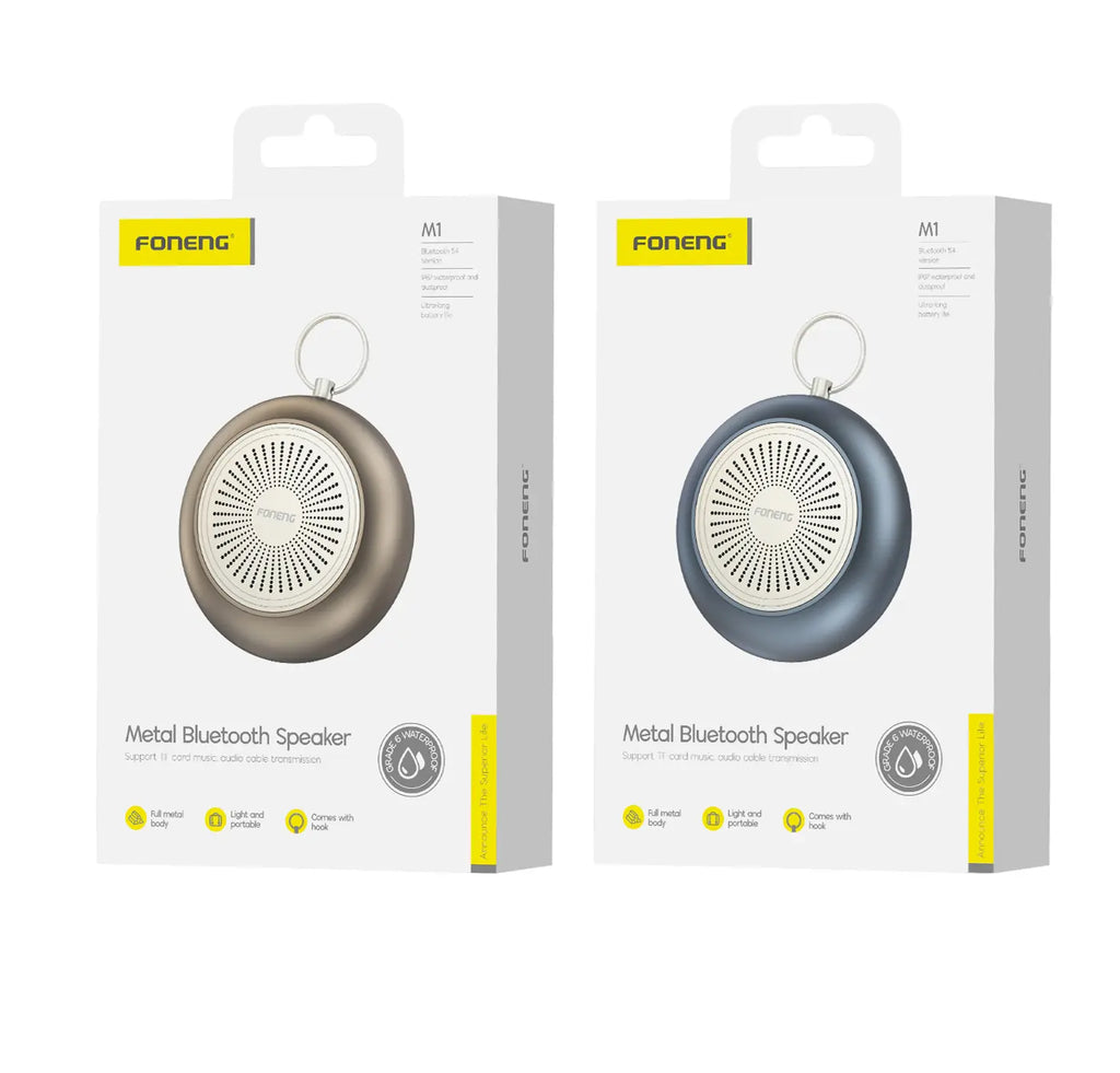 Foneng Metal Bluetooth Speaker - beige