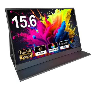 Alcopaca Metal Portable Monitor 15.6'' FHD 1920*1080 45%NTCS 250cd/m² 60Hz HDMI
