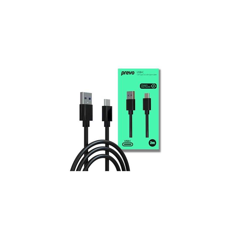 PREVO 2m USB-A to USB-C Cable