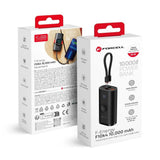 Powerbank Forcell F-Energy F10K4 PD QC3.0 3A 22.5W 10000 mAh compatible with Apple Watch black