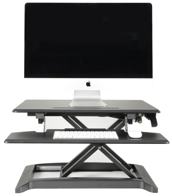 Sit-Stand Hydraulic Desktop Workstation with Keyboard Shelf