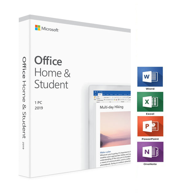 Microsoft Office Home and Student 2019 Word, Excel and Powerpoint