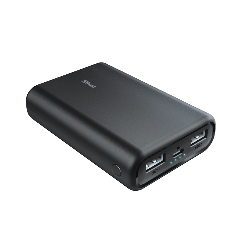 Trust Compact 10,000mah dual charge Powerbank