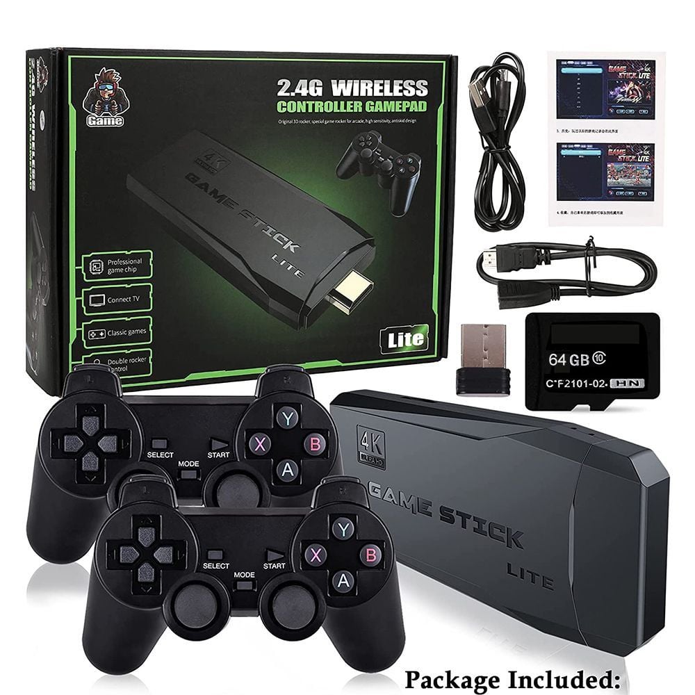 GAME Retro Games Console device with 10,000 retro arcade games and 2 wireless controllers