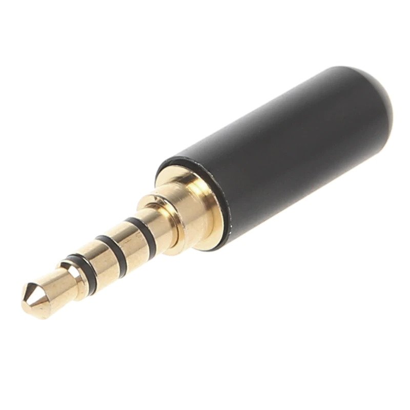 4 Pole Audio Jack 3.5mm Male Headset Plug