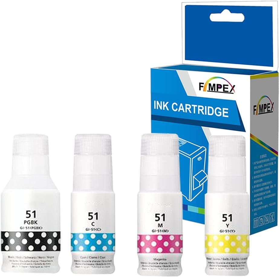 Ink Bottles complete set for Canon range eco tank printers