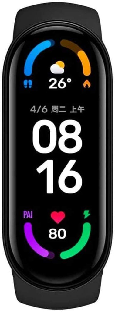 Xiaomi, Mi Band 6 (2021) AMOLED, 5ATM Waterproof, Fitness Tracker with Sp02, Blood Oxygen Sensor