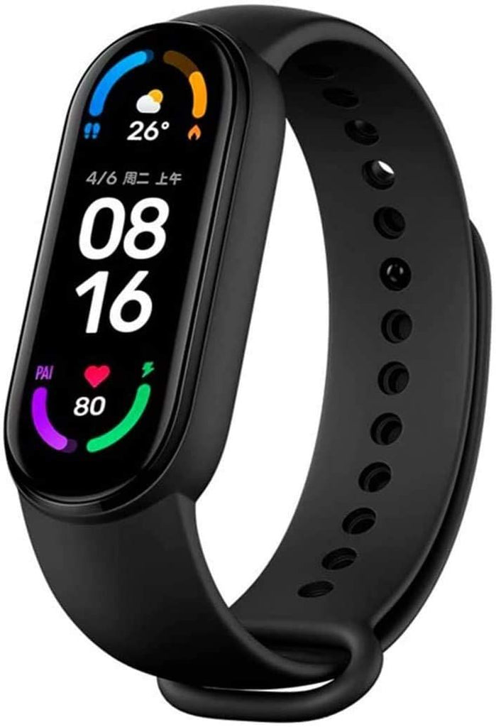 Xiaomi, Mi Band 6 (2021) AMOLED, 5ATM Waterproof, Fitness Tracker with Sp02, Blood Oxygen Sensor