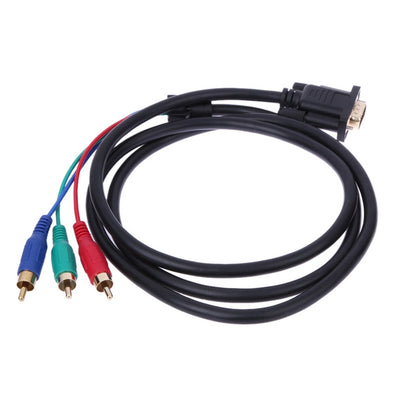 1.5m VGA to 3 RCA Component Video Cable Lead Converter