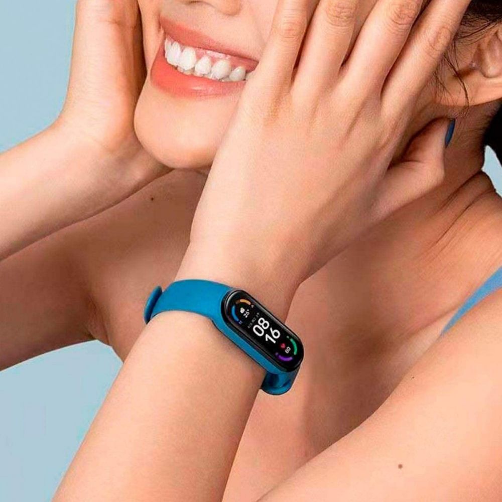 Xiaomi, Mi Band 6 (2021) AMOLED, 5ATM Waterproof, Fitness Tracker with Sp02, Blood Oxygen Sensor