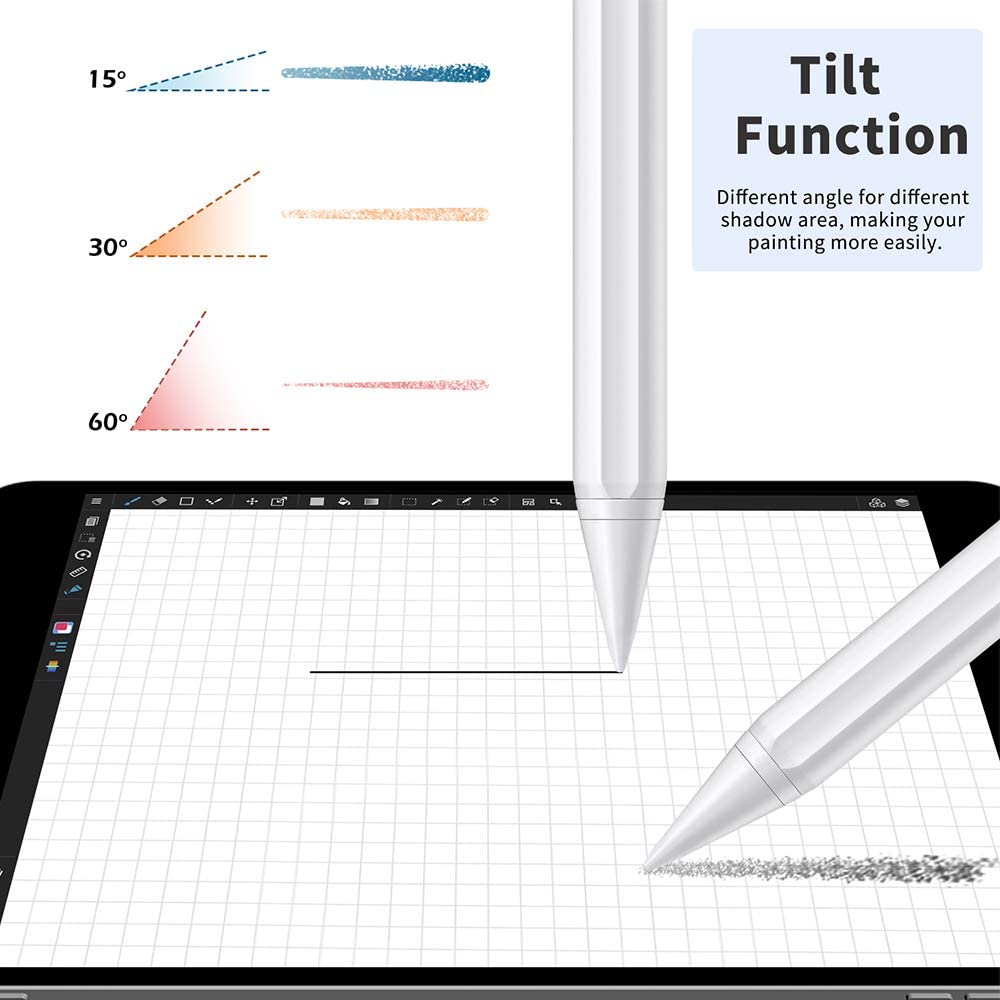MPIO Stylus Pen for iPad 2018-2020 with Palm Rejection & Tilt
