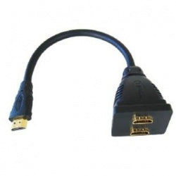 HDMI (M) to 2x HDMI (F) Splitter Cable for Digital Video - M/F