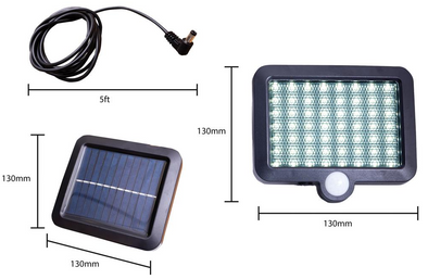 H&G Solar Outdoor PIR activated LED Floodlight