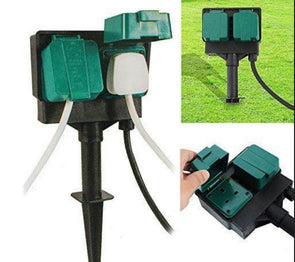 Weatherproof Outdoor Extension Socket/Spike