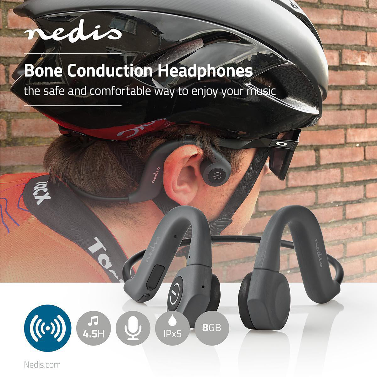 Nedis Bone Conduction Headphones Back from the Future