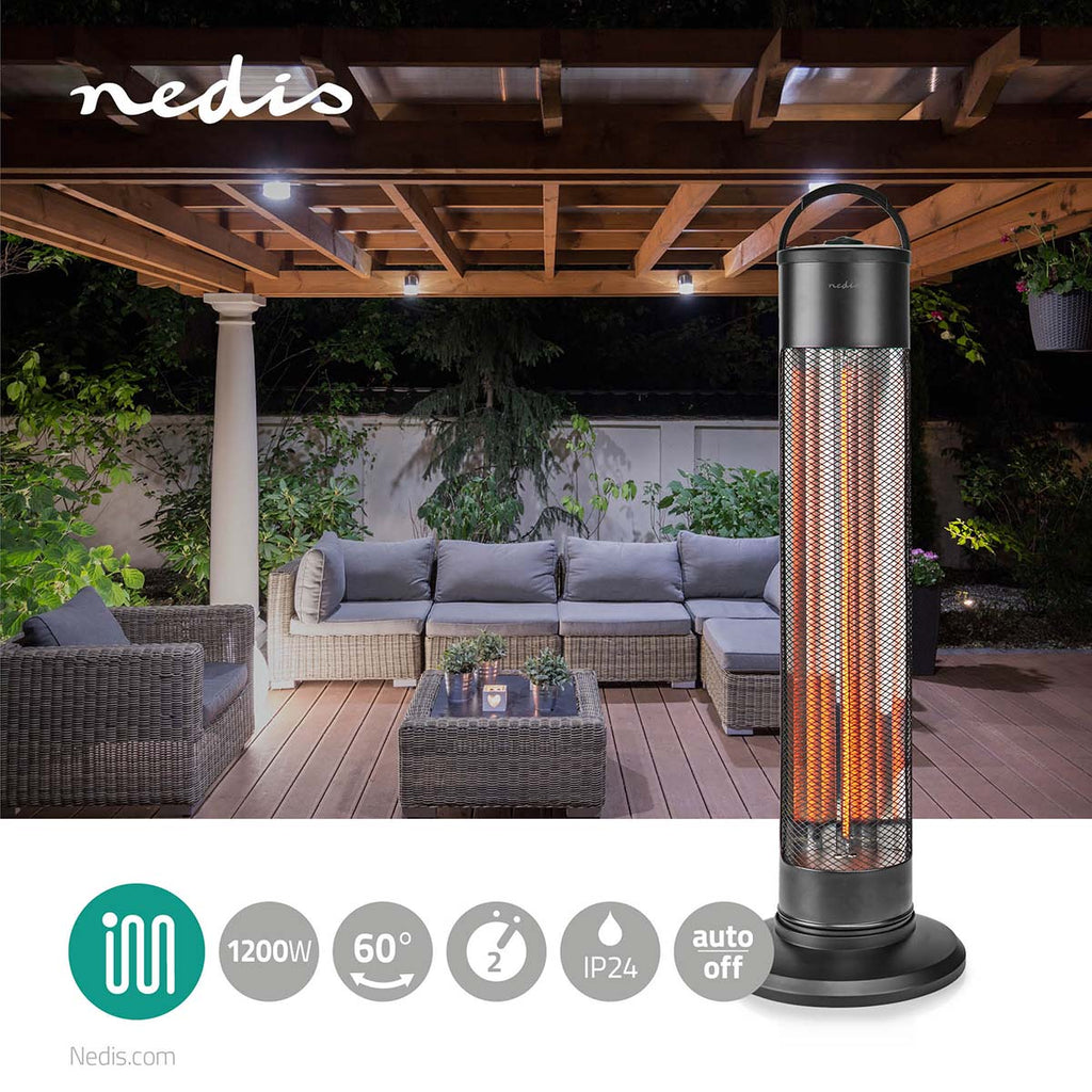 Nedis Floor or Tabletop 1200w Patio Heater
